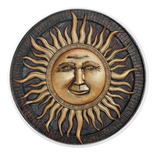 Sun stellen Tür-oder Fach-Zug gegenüber Keramikknauf (Vorderseite)