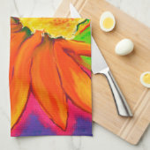 "Sun-Strahl Sonnenblume-" Geschirrtuch (Viertel Falte)