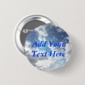 Sun-Strahlen auf blauer Himmel-Knopf-Button Button (Vorne & Hinten)