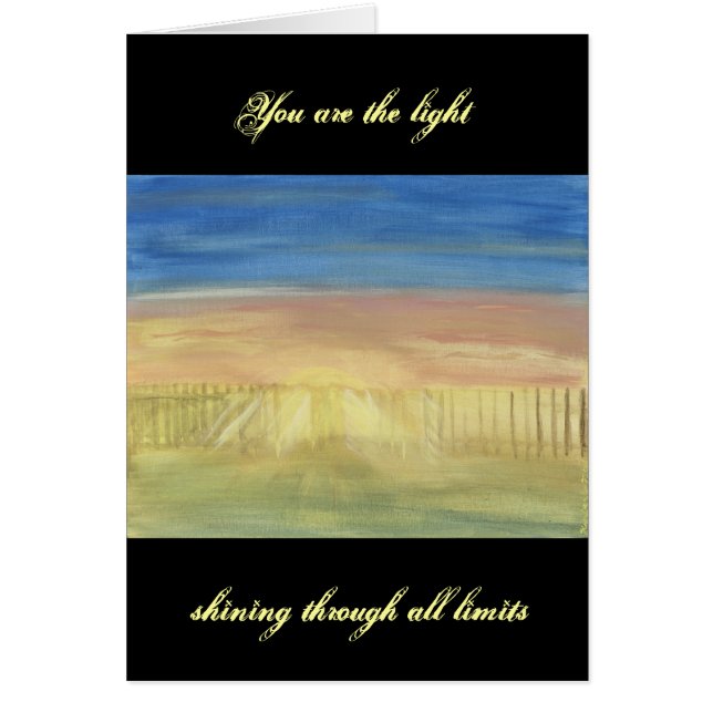 Sun-Strahlen durch den Zaun (Vorne)