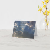 Sun-Strahlen durch Wolken-Beileids-Gruß-Karte Karte (Gelbe Blume)