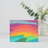 Sun Streaked Sky Postkarte (Stehend Vorderseite)