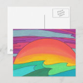 Sun Streaked Sky Postkarte (Vorne/Hinten)