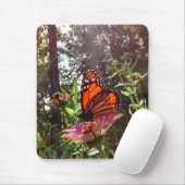 Sun Stream auf dem Monarch auf der Blume Mousepad (Mit Mouse)