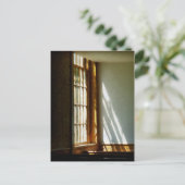 Sun Streaming durch Fenster Postkarte (Stehend Vorderseite)