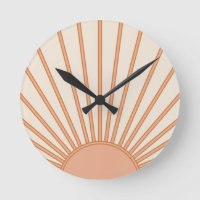 Sun Sunrise Earth Tones Terracotta Retro Sunshine