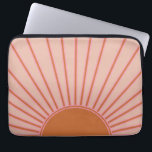 Sun Sunrise Terracotta Earth Tones Sunshine Laptopschutzhülle<br><div class="desc">Sun Print - beige / Erdtöne / Terrakotta - Sonnenschein,  Moderne Abstrakt geometrische Sonnenaufgänge.</div>