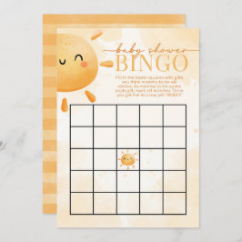 Sun Sunshine Baby Dusche BINGO Spiel Einladung