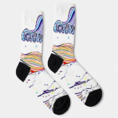 SUN SURF Clouds Land halbabstrakt Socken (Rechts)