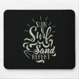 Sun Surf Sand wiederholen Mousepad