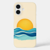 Sun & Surf Wave Case-Mate iPhone Hülle (Rückseite)