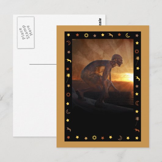 Sun Surfer Postkarte (Vorne/Hinten)