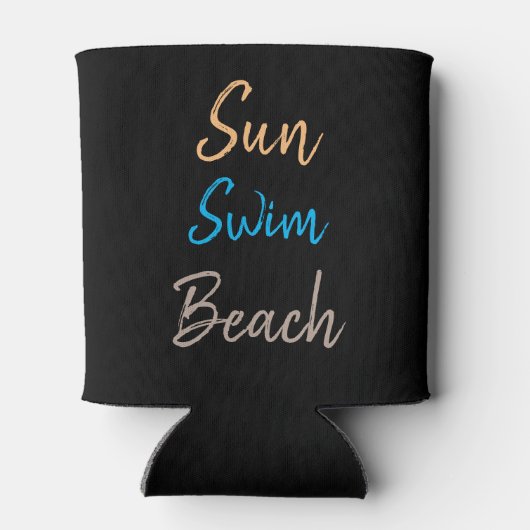 Sun Swim Beach Minimal Dosenkühler (Rückseite)