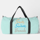 Sun Swim Beach Minimal Print Duffle Bag (Vorderseite)