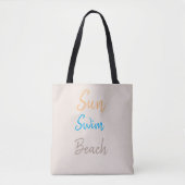Sun Swim Beach Minimal Tasche (Vorderseite)