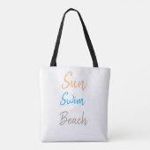 Sun Swim Beach Minimal Tasche (Rückseite)
