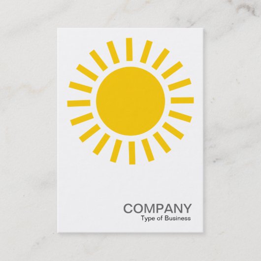 Sun Symbol - Amber Visitenkarte (Vorderseite)