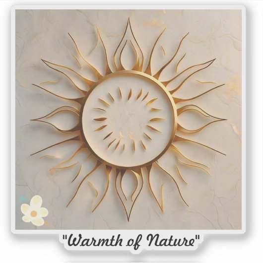 "Sun-Symbol" Aufkleber (Vorderseite)
