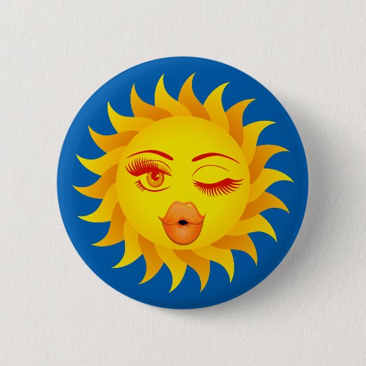 Sun Symbol - Sun Kissed Button (Vorderseite)