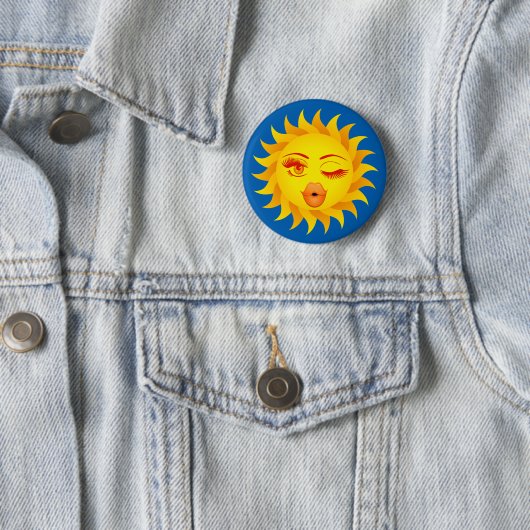 Sun Symbol - Sun Kissed Button (Beispiel)
