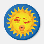 Sun Symbol Sun Kissed Magnet (Vorne)