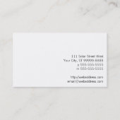 Sun-Symbol Visitenkarte (Rückseite)