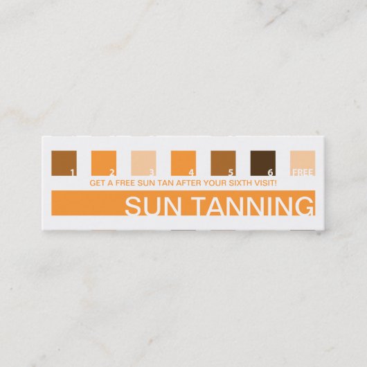 SUN TANNING Kundenzufriedenheit (Mod-Quadrate) Treuekarte (Vorderseite)