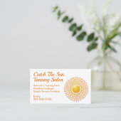 Sun Tanning Mobile Spray Tan Visitenkarte (Stehend Vorderseite)