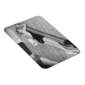Sun Tanning Woman Magnet (Rechte Seite)