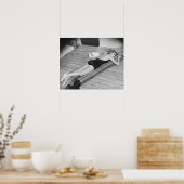 Sun Tanning Woman Poster (Küche)