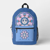 Sun Tarot Art Boho Bedruckter Rucksack (Vorderseite)