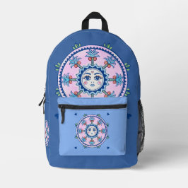 Sun Tarot Art Boho Bedruckter Rucksack