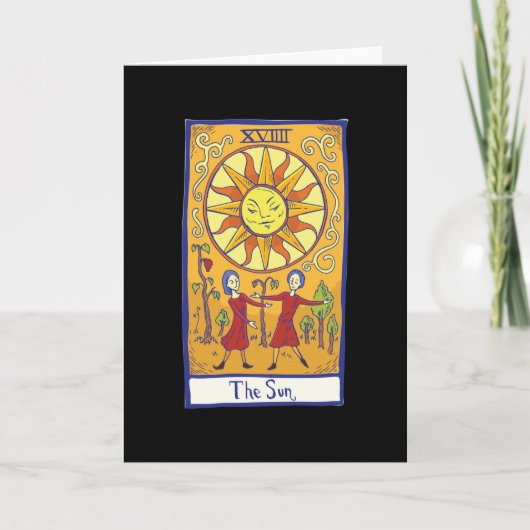 Sun - Tarot Card Geschenk Karte (Vorderseite)