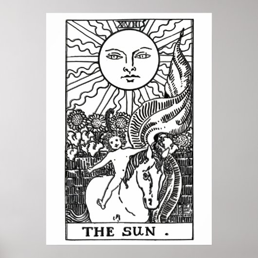 Sun Tarot Card Poster (Vorne)