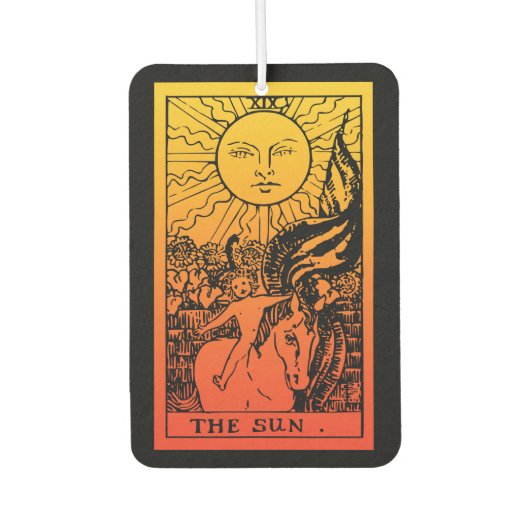 Sun Tarot Gradient Air Freshener Autolufterfrischer (Vorderseite)