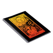 Sun Tarot Gradient Notebook Notizblock (Rechte Seite)