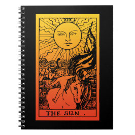 Sun Tarot Gradient Notebook Notizblock