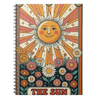 Sun Tarot Notebook, Boho Sun Journal Notizblock