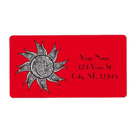 Sun Tattoo Thunder_Cove im Henna-Stil (Vorne)