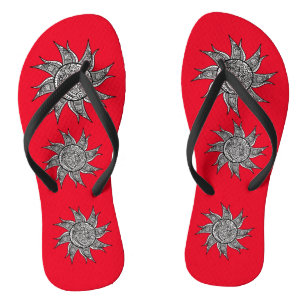 Sun Tattoo Thunder_Cove im Henna-Stil Badesandalen