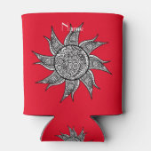 Sun Tattoo Thunder_Cove im Henna-Stil Dosenkühler (Rückseite)