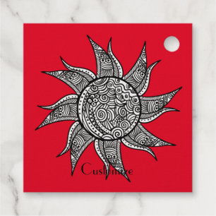 Sun Tattoo Thunder_Cove im Henna-Stil Geschenkanhänger
