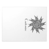 Sun Tattoo Thunder_Cove im Henna-Stil Notizblock (Vorderseite)