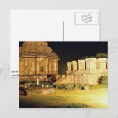Sun Temple, Konark, Indien Postkarte (Vorne/Hinten)