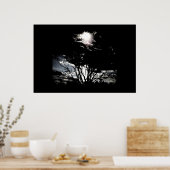 Sun thru Trees B&W Poster (Küche)