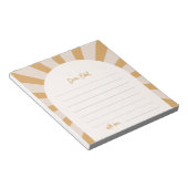 Sun Time Capsul Notepad Notizblock (angewinkelt)