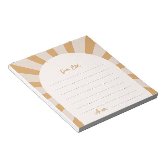 Sun Time Capsul Notepad Notizblock (angewinkelt)