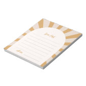 Sun Time Capsul Notepad Notizblock (Rotiert)