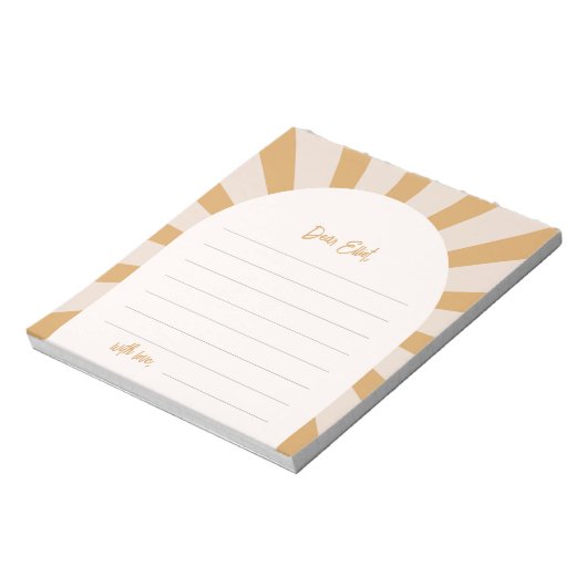 Sun Time Capsul Notepad Notizblock (Rotiert)