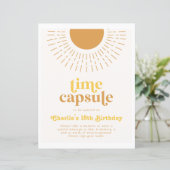 Sun Time Capsule Sign | Sun Birthday (Stehend Vorderseite)